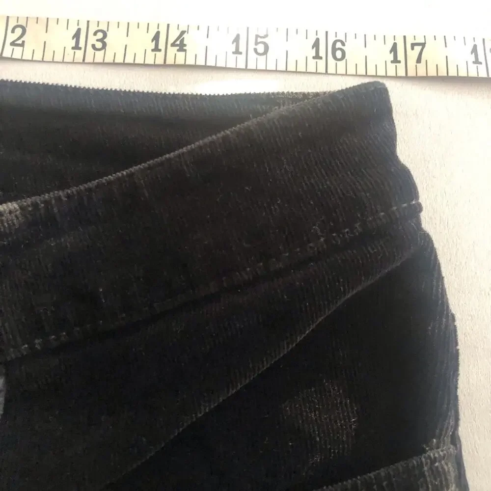 Chaps Traditional Black Corduroy Pants Classic Jeans Styling 5 Pocket Detail - Picture 12 of 16